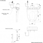 TOTO 密閉式連體座廁 CW920HK2/SW920HK + TCF4914EZ (加長型，附遙控器)